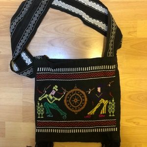Embroidered Crossbody Bag